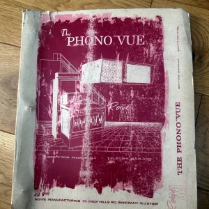 Rowe Jukebox - The Phono Vue Service Manual 1967 Original