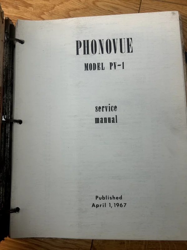 Rowe Jukebox - The Phono Vue Service Manual 1967 Original - Image 4