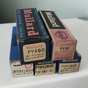 VALVES TUBES. PC88, PC86,PCC805,PCC806,PCL800, PY88, PY800(PY81) NEW OLD STOCK