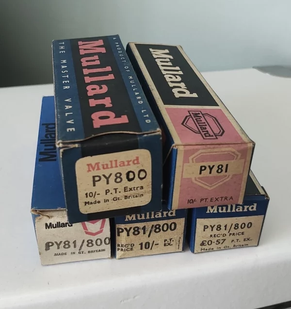 VALVES TUBES. PC88, PC86,PCC805,PCC806,PCL800, PY88, PY800(PY81) NEW OLD STOCK