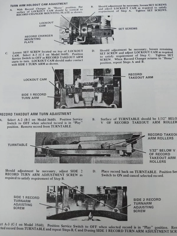 Wurlitzer 3600 Phonograph Service Manual. Original. Excellent Condition. - Image 2